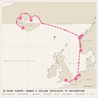 Norwegian Getaway July 6, 2028 itinerary map