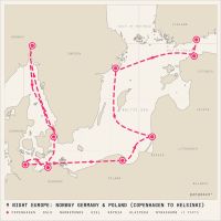 Norwegian Getaway September 28, 2028 itinerary map