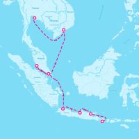 Norwegian Jewel February 7, 2024 itinerary map