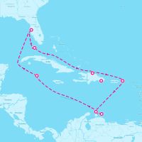 Norwegian Jewel December 12, 2024 itinerary map