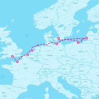 Norwegian Jewel May 26, 2027 itinerary map