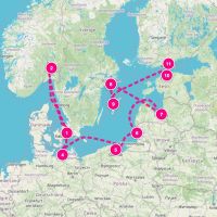 Norwegian Jewel July 6, 2027 itinerary map