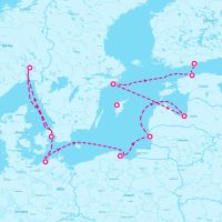 Norwegian Jewel July 6, 2027 itinerary map