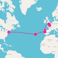 Norwegian Jewel September 21, 2027 itinerary map