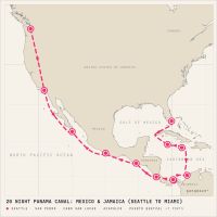 Norwegian Joy September 27, 2027 itinerary map