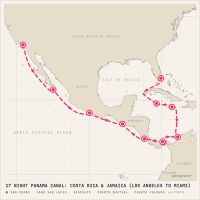 Norwegian Joy September 30, 2027 itinerary map