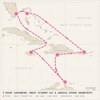 Norwegian Joy November 18, 2027 itinerary map