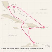 Norwegian Joy March 31, 2028 itinerary map
