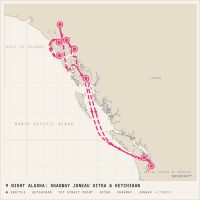 Norwegian Joy August 28, 2028 itinerary map