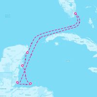 Norwegian Luna April 4, 2026 itinerary map