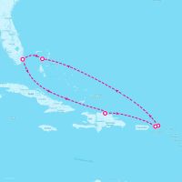 Norwegian Luna April 11, 2026 itinerary map