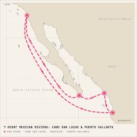 Norwegian Star March 13, 2027 itinerary map