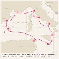 Norwegian Star March 29, 2027 itinerary map