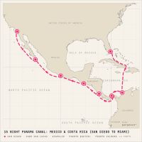 Norwegian Star April 3, 2027 itinerary map