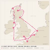 Norwegian Star August 15, 2027 itinerary map