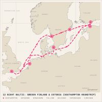 Norwegian Star September 26, 2027 itinerary map