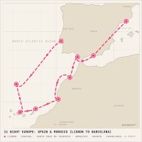 Norwegian Star March 31, 2028 itinerary map