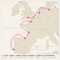 Norwegian Star April 21, 2028 itinerary map