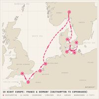 Norwegian Star May 2, 2028 itinerary map