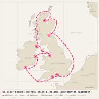 Norwegian Star June 1, 2028 itinerary map