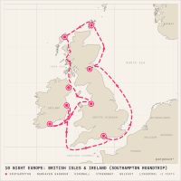 Norwegian Star July 3, 2028 itinerary map