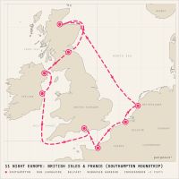 Norwegian Star September 3, 2028 itinerary map