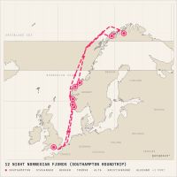 Norwegian Star September 24, 2028 itinerary map
