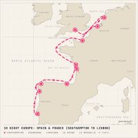 Norwegian Star October 6, 2028 itinerary map