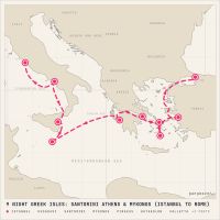 Norwegian Viva June 12, 2028 itinerary map