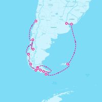 MS Oosterdam February 20, 2024 itinerary map