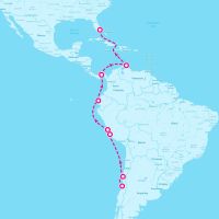 MS Oosterdam March 19, 2024 itinerary map