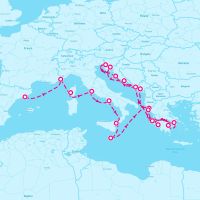 MS Oosterdam May 21, 2024 itinerary map