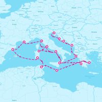 MS Oosterdam July 5, 2024 itinerary map