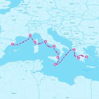 MS Oosterdam September 8, 2024 itinerary map