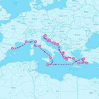 MS Oosterdam September 19, 2024 itinerary map