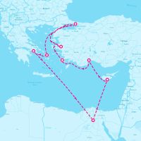 MS Oosterdam October 10, 2024 itinerary map