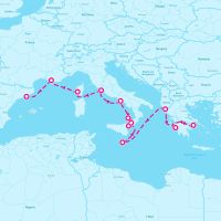 MS Oosterdam October 20, 2024 itinerary map