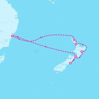 Ovation of the Seas March 4, 2025 itinerary map