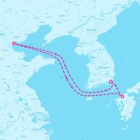 Ovation of the Seas May 25, 2025 itinerary map