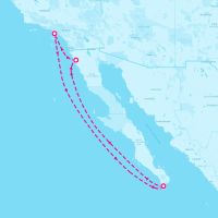 Ovation of the Seas June 25, 2025 itinerary map