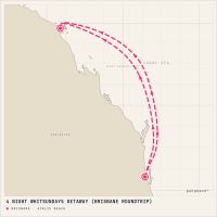 Ovation of the Seas March 6, 2028 itinerary map