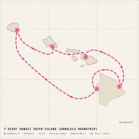 Pride of America April 1, 2028 itinerary map