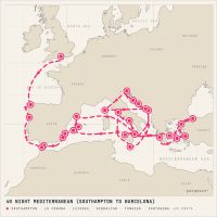 Queen Elizabeth May 2, 2027 itinerary map