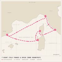 Queen Elizabeth July 23, 2027 itinerary map