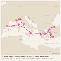 Queen Elizabeth September 24, 2027 itinerary map