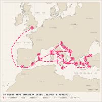 Queen Elizabeth May 18, 2028 itinerary map