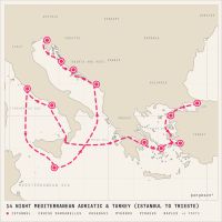 Queen Elizabeth June 2, 2028 itinerary map