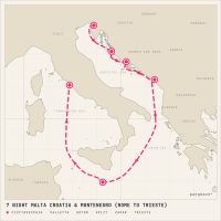Queen Elizabeth June 9, 2028 itinerary map