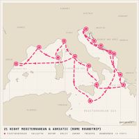 Queen Elizabeth June 30, 2028 itinerary map