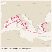 Queen Victoria September 7, 2026 itinerary map